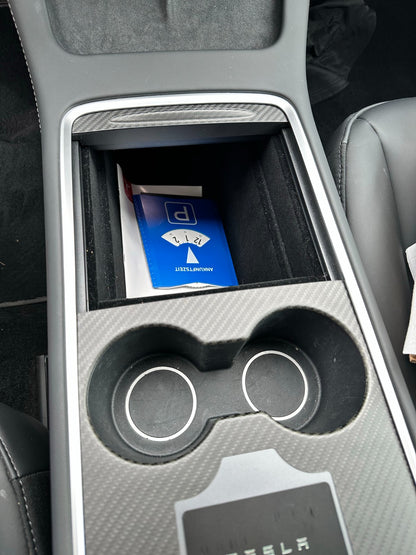 MAX CARBON Performance center console trim attachment cover set for TESLA MODEL 3 MODEL Y