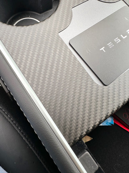 MAX CARBON Performance center console trim attachment cover set for TESLA MODEL 3 MODEL Y