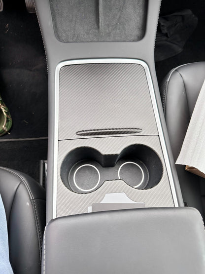 MAX CARBON Performance center console trim attachment cover set for TESLA MODEL 3 MODEL Y