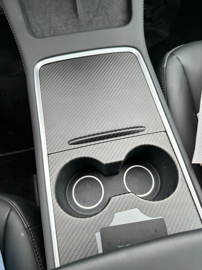 MAX CARBON Performance center console trim attachment cover set for TESLA MODEL 3 MODEL Y
