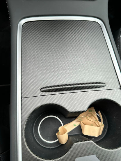 MAX CARBON Performance center console trim attachment cover set for TESLA MODEL 3 MODEL Y