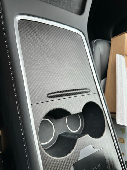 MAX CARBON Performance center console trim attachment cover set for TESLA MODEL 3 MODEL Y