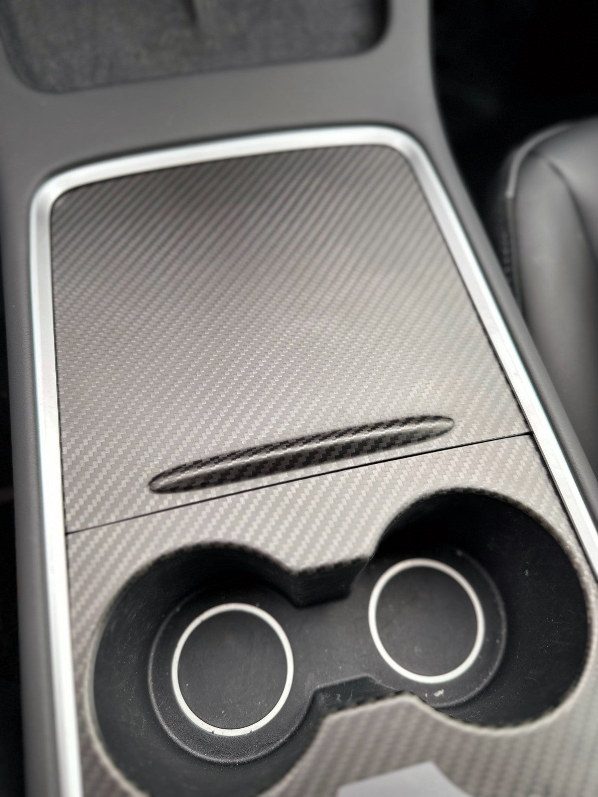 MAX CARBON Performance center console trim attachment cover set for TESLA MODEL 3 MODEL Y