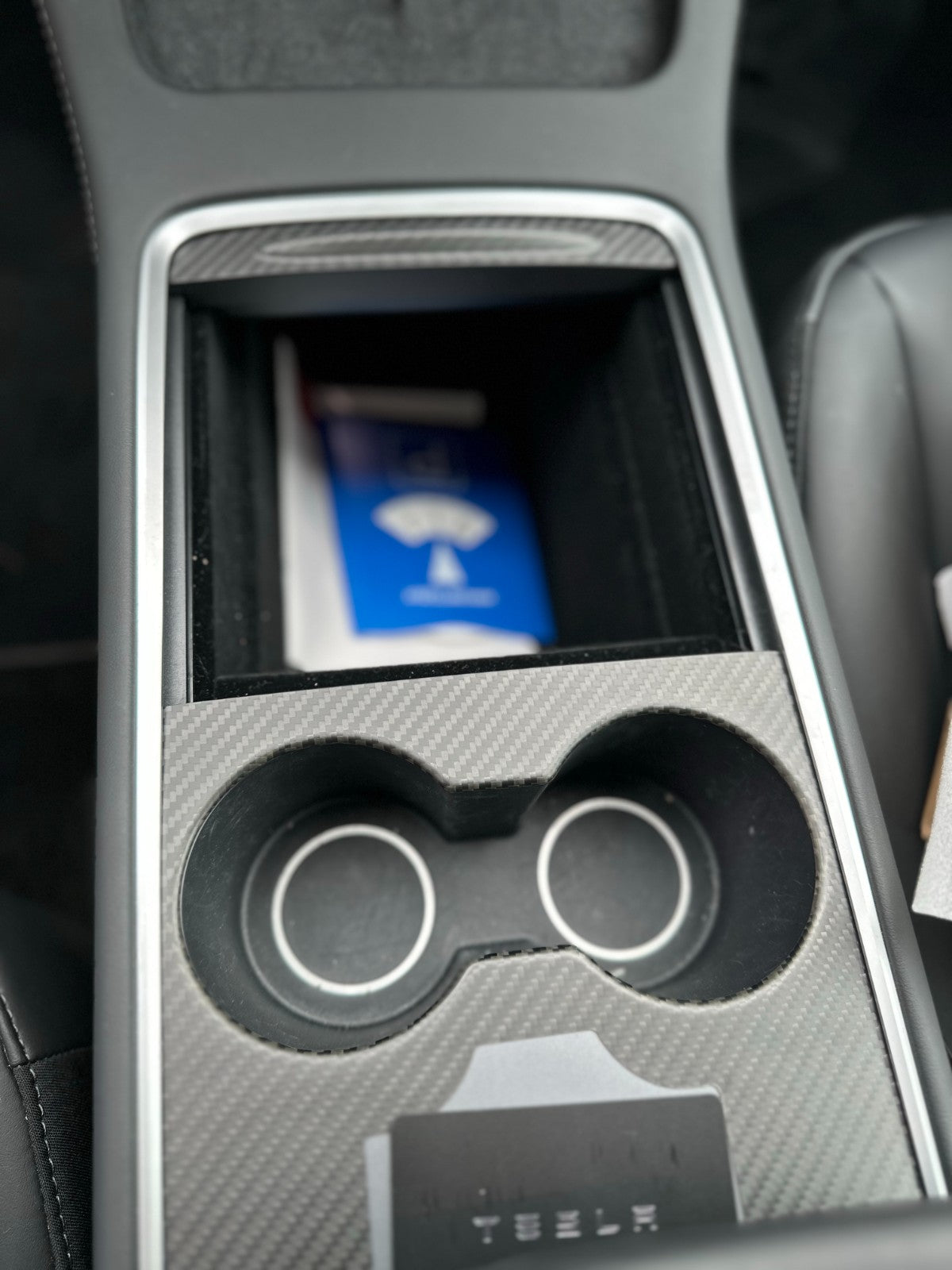 MAX CARBON Performance center console trim attachment cover set for TESLA MODEL 3 MODEL Y