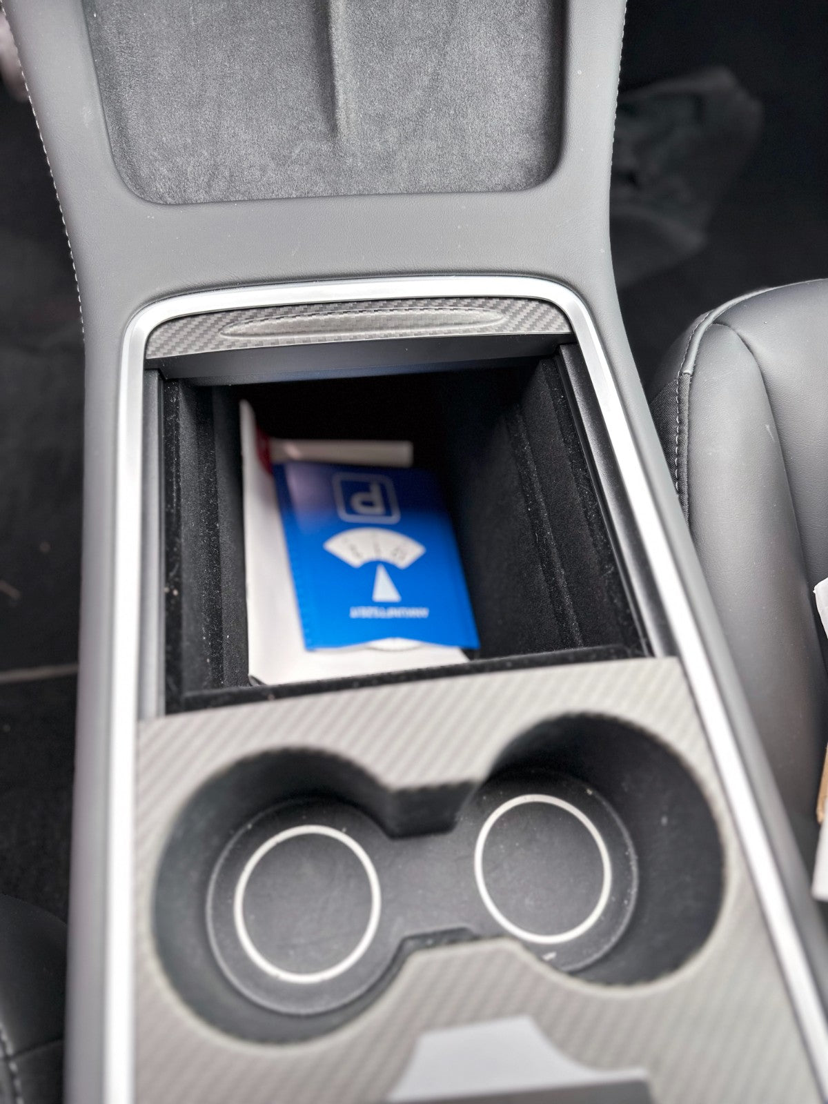 MAX CARBON Performance center console trim attachment cover set for TESLA MODEL 3 MODEL Y