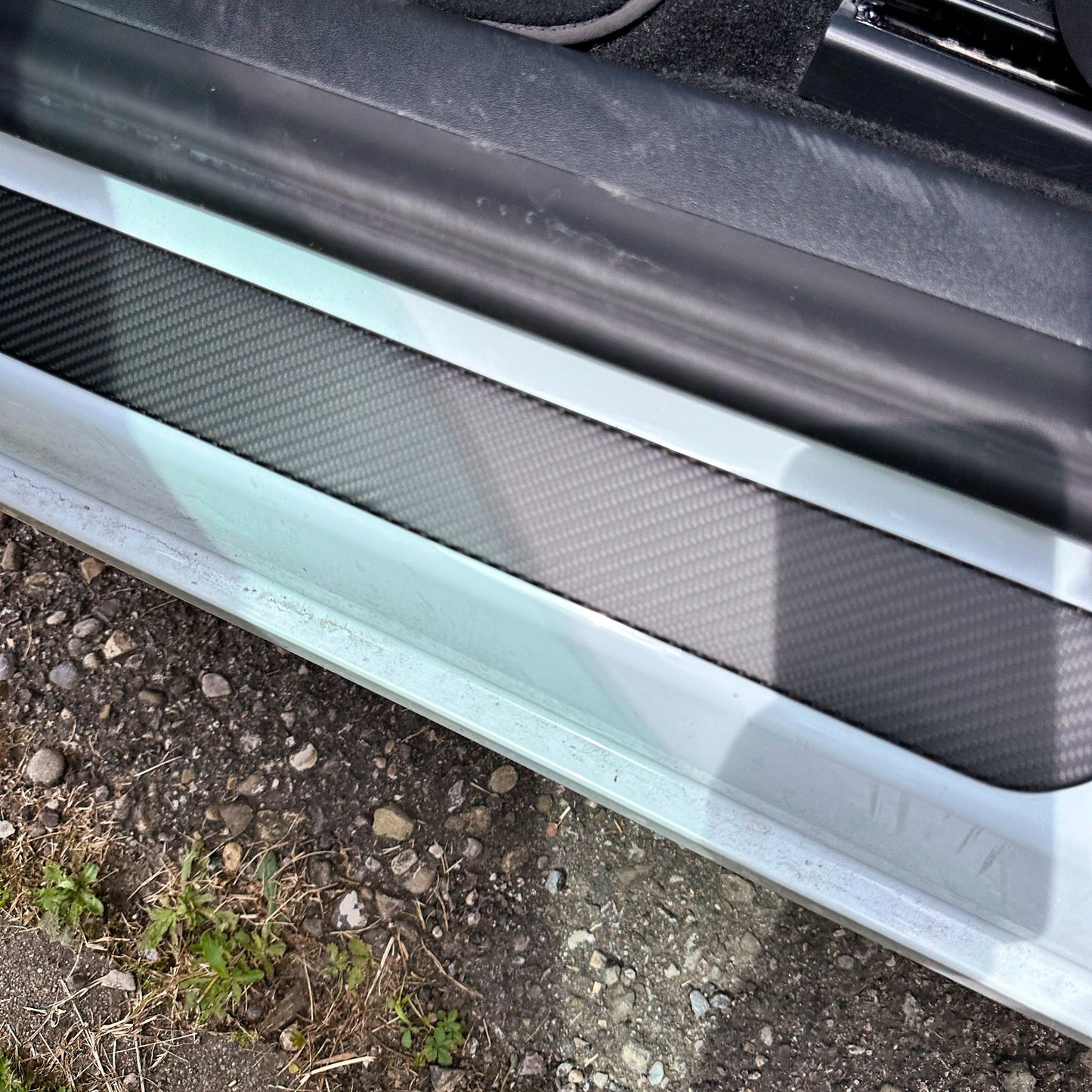 MAX CARBON Performance DOOR door sill trim attachment in a set for TESLA MODEL 3 MODEL Y