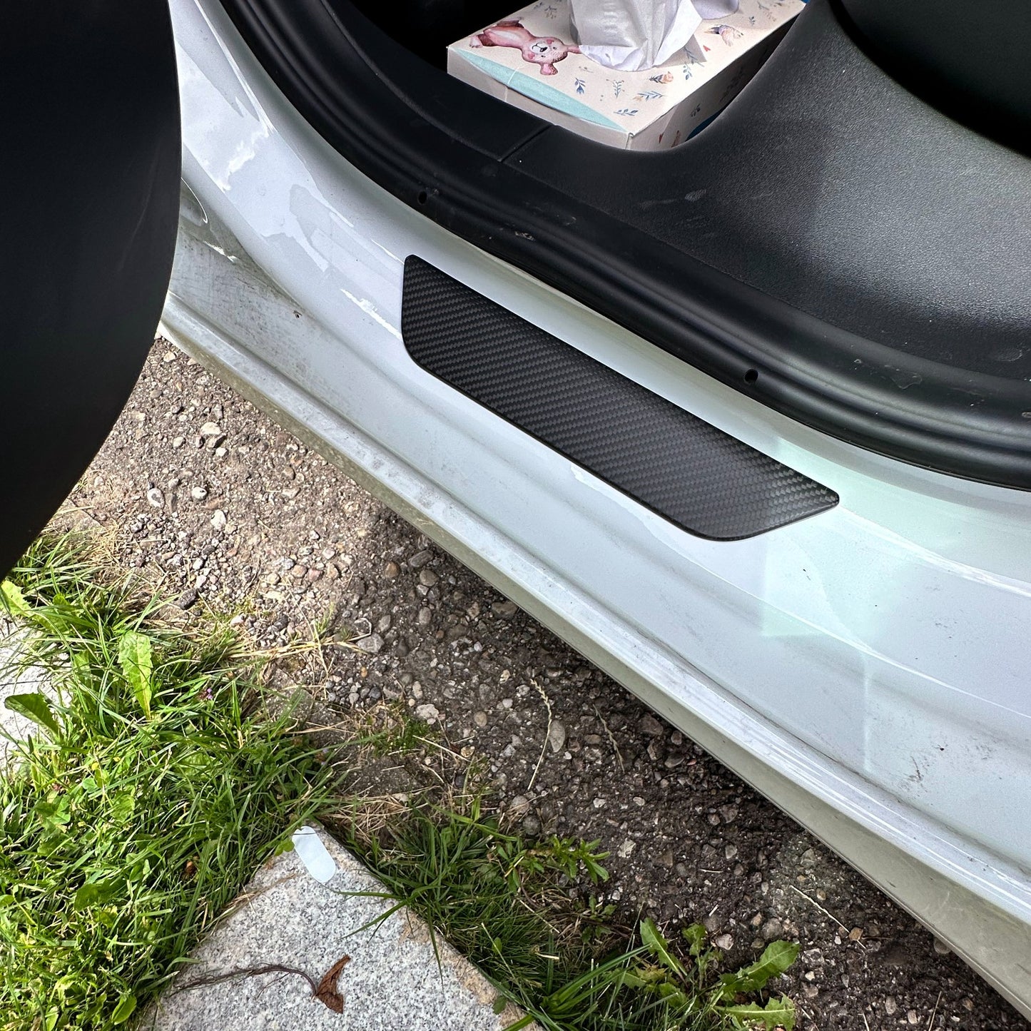 MAX CARBON Performance DOOR door sill trim attachment in a set for TESLA MODEL 3 MODEL Y