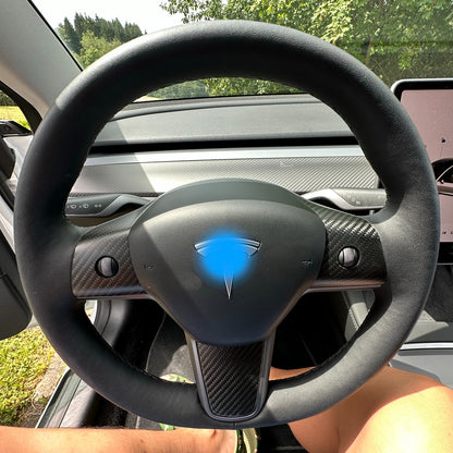MAX CARBON Performance steering wheel covers Performance in a set for TESLA MODEL 3 MODEL Y