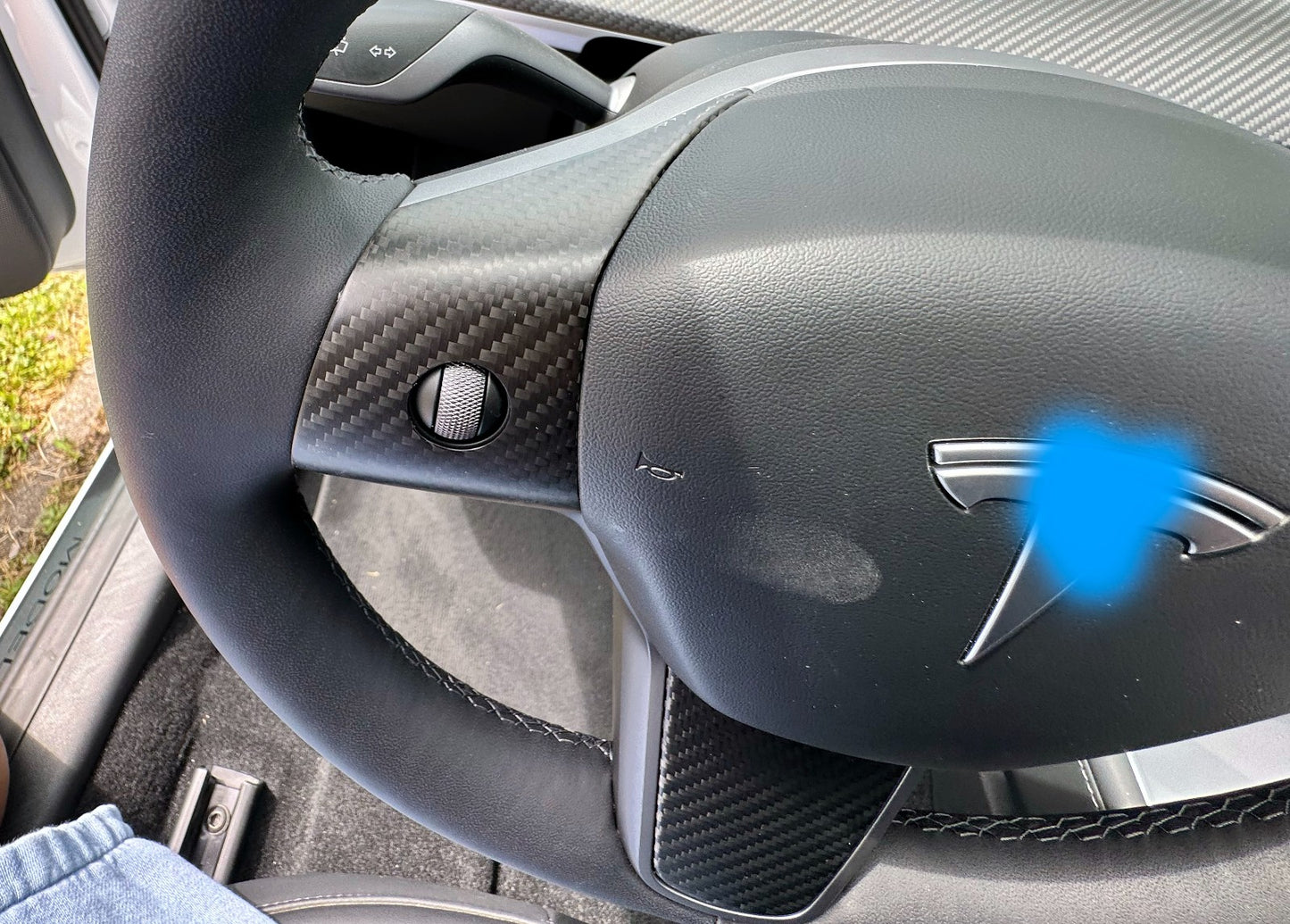 MAX CARBON Performance steering wheel covers Performance in a set for TESLA MODEL 3 MODEL Y