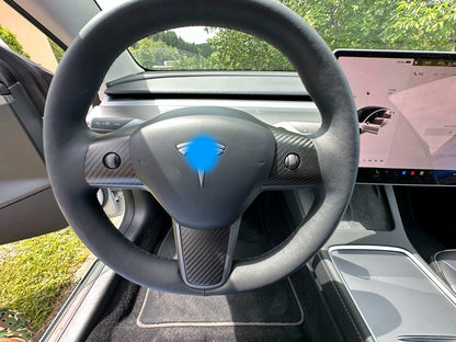 MAX CARBON Performance steering wheel covers Performance in a set for TESLA MODEL 3 MODEL Y
