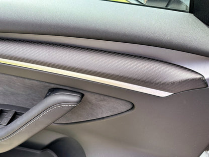 MAX CARBON Performance door panel door trim cover set for TESLA MODEL 3 MODEL Y
