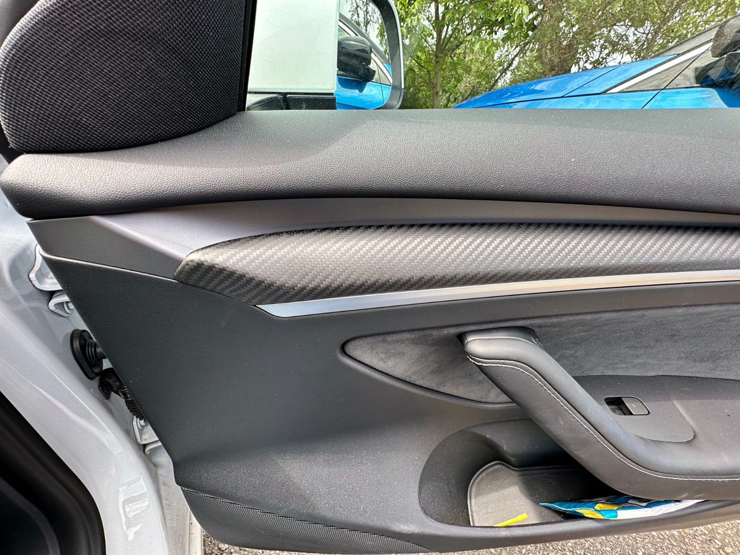 MAX CARBON Performance door panel door trim cover set for TESLA MODEL 3 MODEL Y