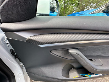 MAX CARBON Performance door panel door trim cover set for TESLA MODEL 3 MODEL Y