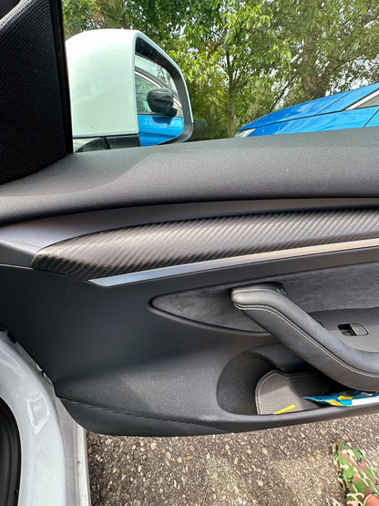 MAX CARBON Performance door panel door trim cover set for TESLA MODEL 3 MODEL Y