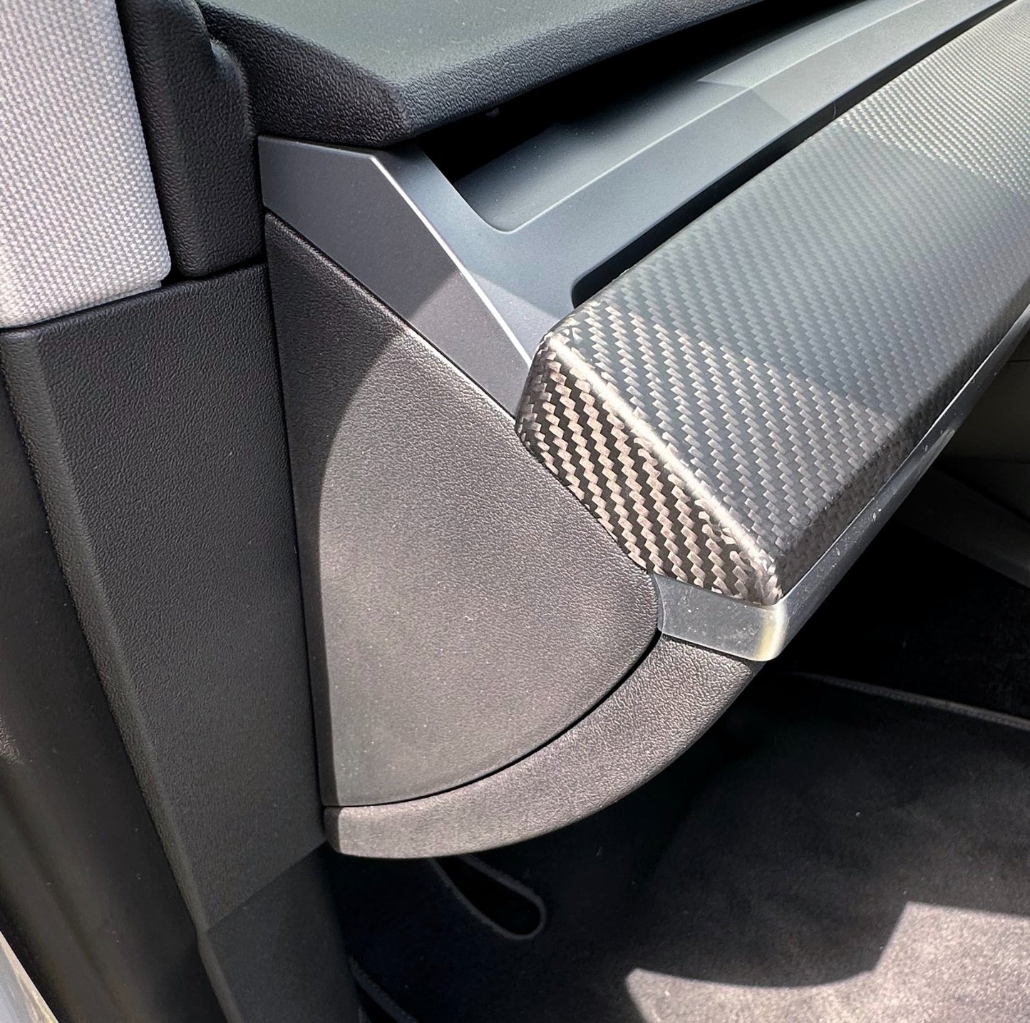 MAX CARBON Performance dashboard cover panels in a set for TESLA MODEL 3 MODEL Y