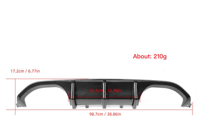 MC MAX CARBON Dry Carbon Prepreg Diffuser Replacement for BMW M3 F80 M4 F82 F83 