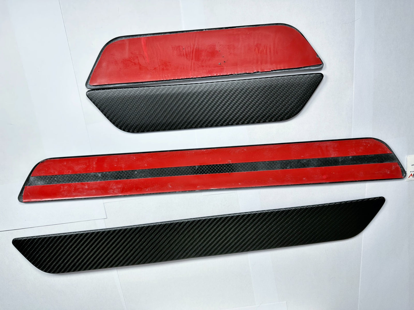 MAX CARBON Performance DOOR door sill trim attachment in a set for TESLA MODEL 3 MODEL Y