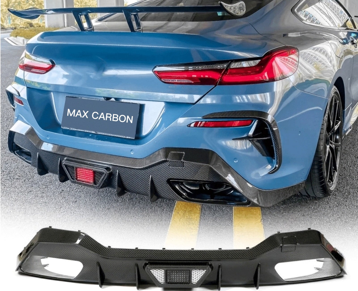 MAX CARBON Performance rear diffuser diffuser bumper bumper for BMW G14 G15 G16 M850i ​​840i with M package