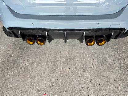 MAX CARBON exhaust replacement tailpipe cover for BMW M2 M3 M4 G80 G81 G82 G83 G87 with original exhaust covers 