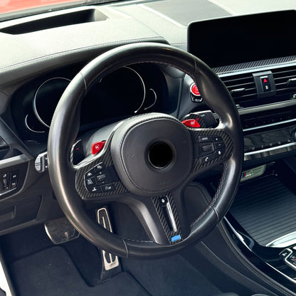 MAX CARBON Performance Steering Wheel Cover Cover for BMW M2 M3 M4 M5 M8 X3M X4M X5M X6M X7M XM