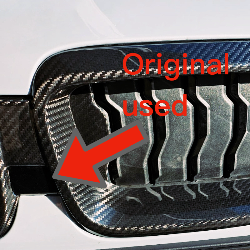 MAX CARBON Real Dry Carbon Carbon Grille Kidneys suitable for BMW G42 M240i Coupe 