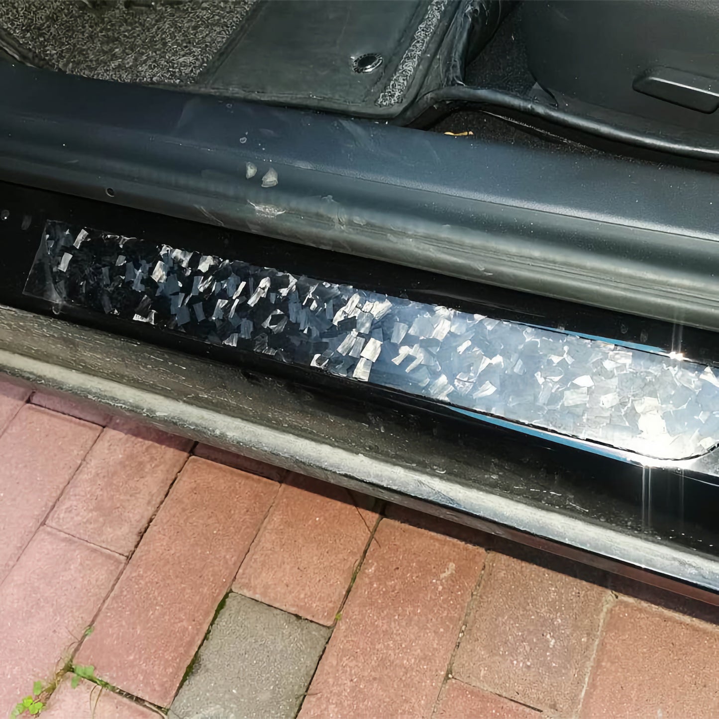 MAX CARBON Performance DOOR door sill trim attachment in a set for TESLA MODEL 3 MODEL Y