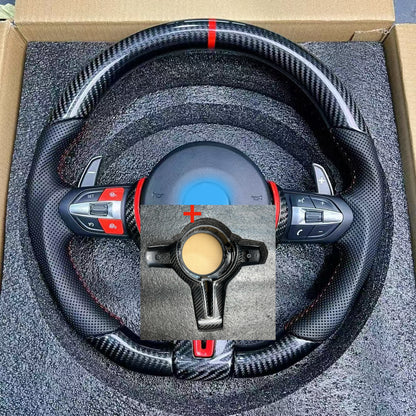 MAX CARBON Dry Carbon Steering Wheel Replacement for BMW M2 M3 M4 F87 F80 F82 F83 without Airbag and Buttons