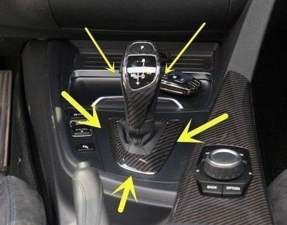 MAX CARBON Performance Gear Knob Center Console Trim Center for BMW 1 Series 2 Series 3 Series 4 Series X1