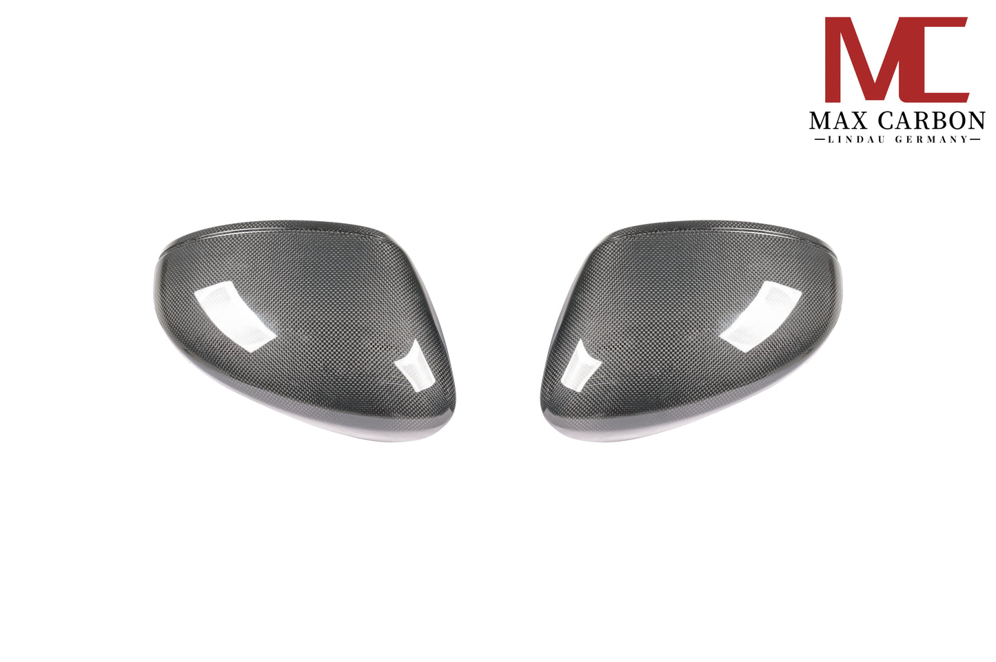 MC Performance MAX CARBON replacement mirror caps for Porsche Panamera 971 976 S GTS Turbo