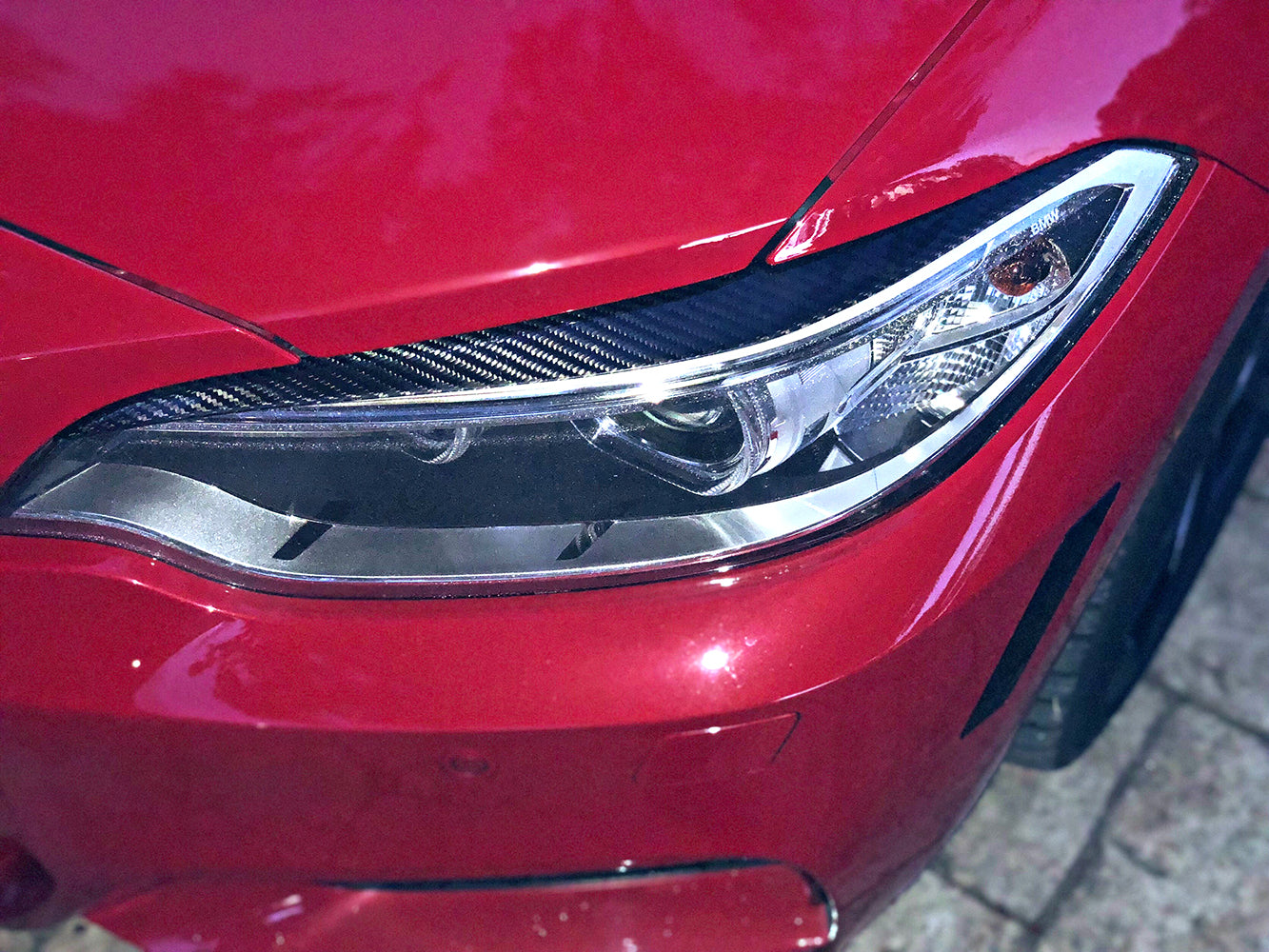 MAX CARBON DRY CARBON Prepreg Headlight Eyelids fits for BMW M3 F80 M4 F82 F83 4 Series F32 F33 F36