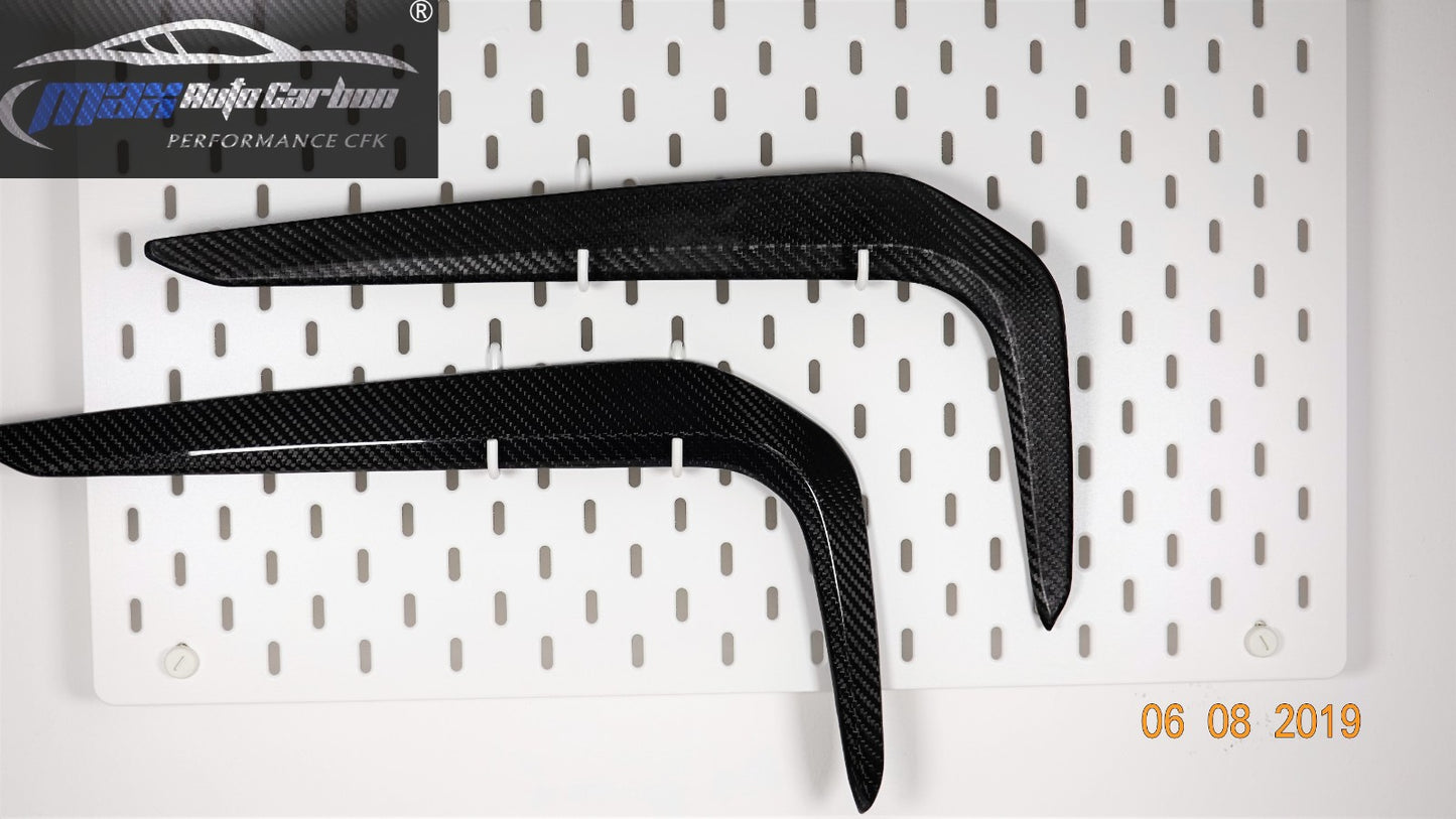 MAX CARBON Performance Front Flaps Cover air duct front lip for BMW G30 G31 with M package before LCI