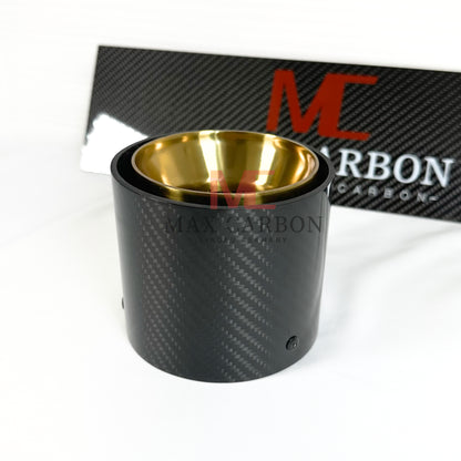 MAX CARBON exhaust replacement tailpipe cover for BMW M2 M3 M4 G80 G81 G82 G83 G87 with original exhaust covers 