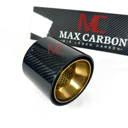 MAX CARBON exhaust replacement tailpipe cover for BMW M2 M3 M4 G80 G81 G82 G83 G87 with original exhaust covers 
