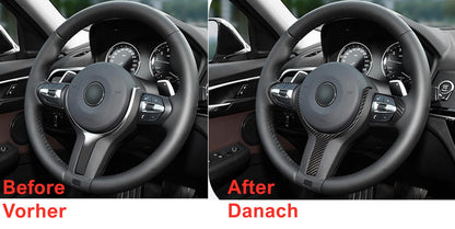 MAX CARBON Performance Sport Cover Steering Wheel for BMW F20 F21 F22 F23 F30 F31 F32 F33 F34 F36 F15 F16 F25 F26 M135i M140i M235i M240i