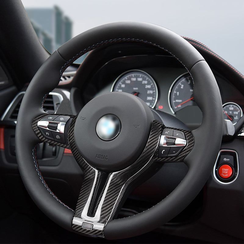 MAX CARBON Performance Sport Steering Wheel Covers for BMW M2 M3 M4 M5 M6 X5M X6M