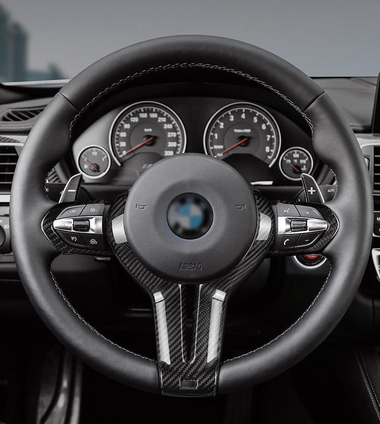 MAX CARBON Performance Sport Steering Wheel Covers for BMW M2 M3 M4 M5 M6 X5M X6M