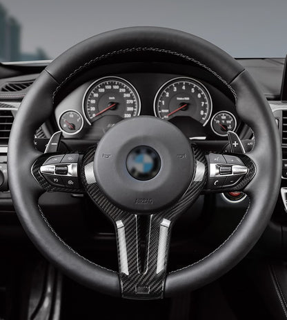 MAX CARBON Performance Sport Steering Wheel Covers for BMW M2 M3 M4 M5 M6 X5M X6M