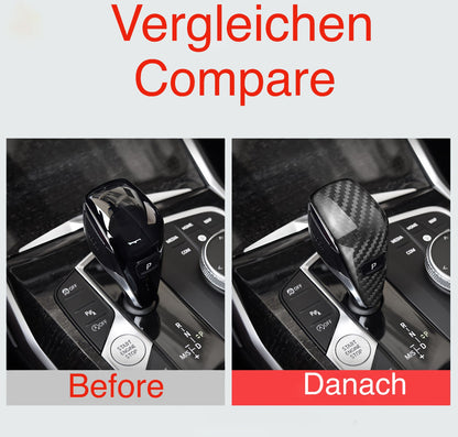 MAX CARBON Performance Gear Knob Shift Cover Trim for BMW 1 Series F40 2 Series F44 3 Series G20 G21 4 Series G22 G23 G26 Z4 G29 X1 F48 X2 F39 X3 G01 X4 G02