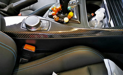 MAX CARBON center console DECOR STRIPS covers for BMW 1 Series F20 F21 2 Series F22 F87 M2 