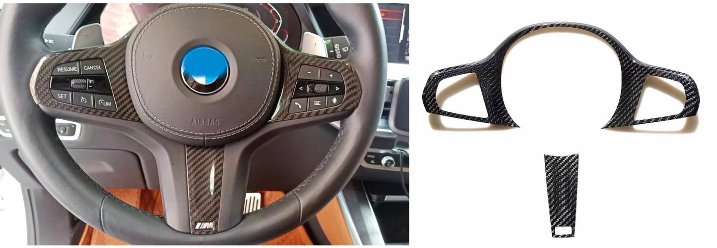 MAX CARBON Performance Steering Wheel Cover Cover for BMW F40 F44 F39 G20 G21 G22 G23 G30 G31 G32 7 Series G11 G12 8 Series G14 G15 G16 G01 G02 G05 G06 G07