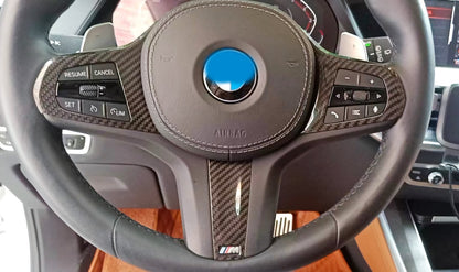 MAX CARBON Performance Steering Wheel Cover Cover for BMW F40 F44 F39 G20 G21 G22 G23 G30 G31 G32 7 Series G11 G12 8 Series G14 G15 G16 G01 G02 G05 G06 G07