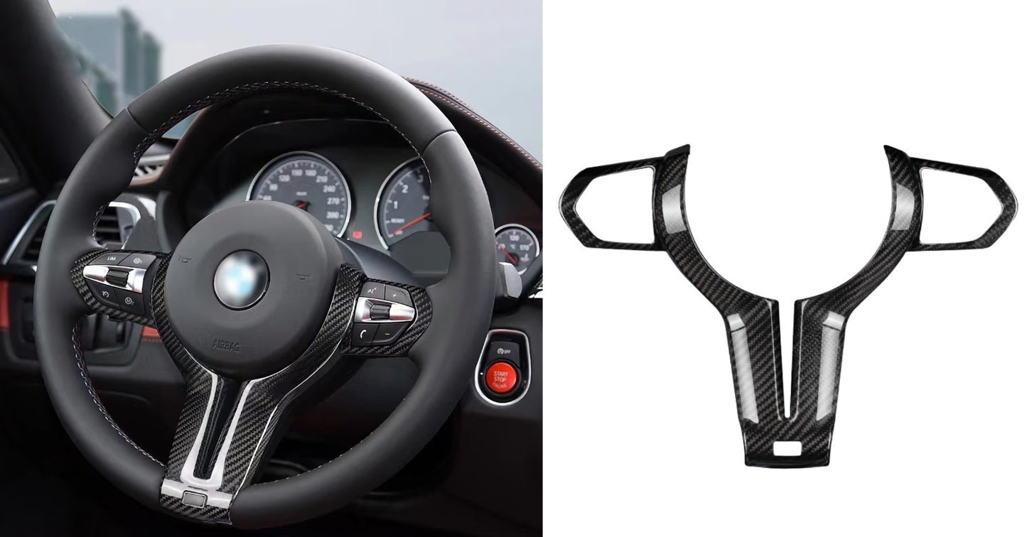 MAX CARBON Performance Sport Steering Wheel Covers for BMW M2 M3 M4 M5 M6 X5M X6M