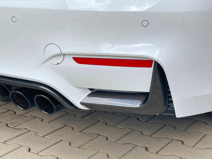 MAX CARBON Performance set of covers rear lower spoiler attachment for BMW M3 F80 M4 F82 F83