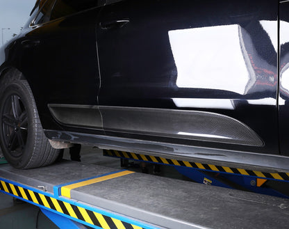 MAX CARBON Dry Carbon Door Trims Side Skirts Replacement for Porsche Macan 95B S GTS Turbo GT OEM Design 