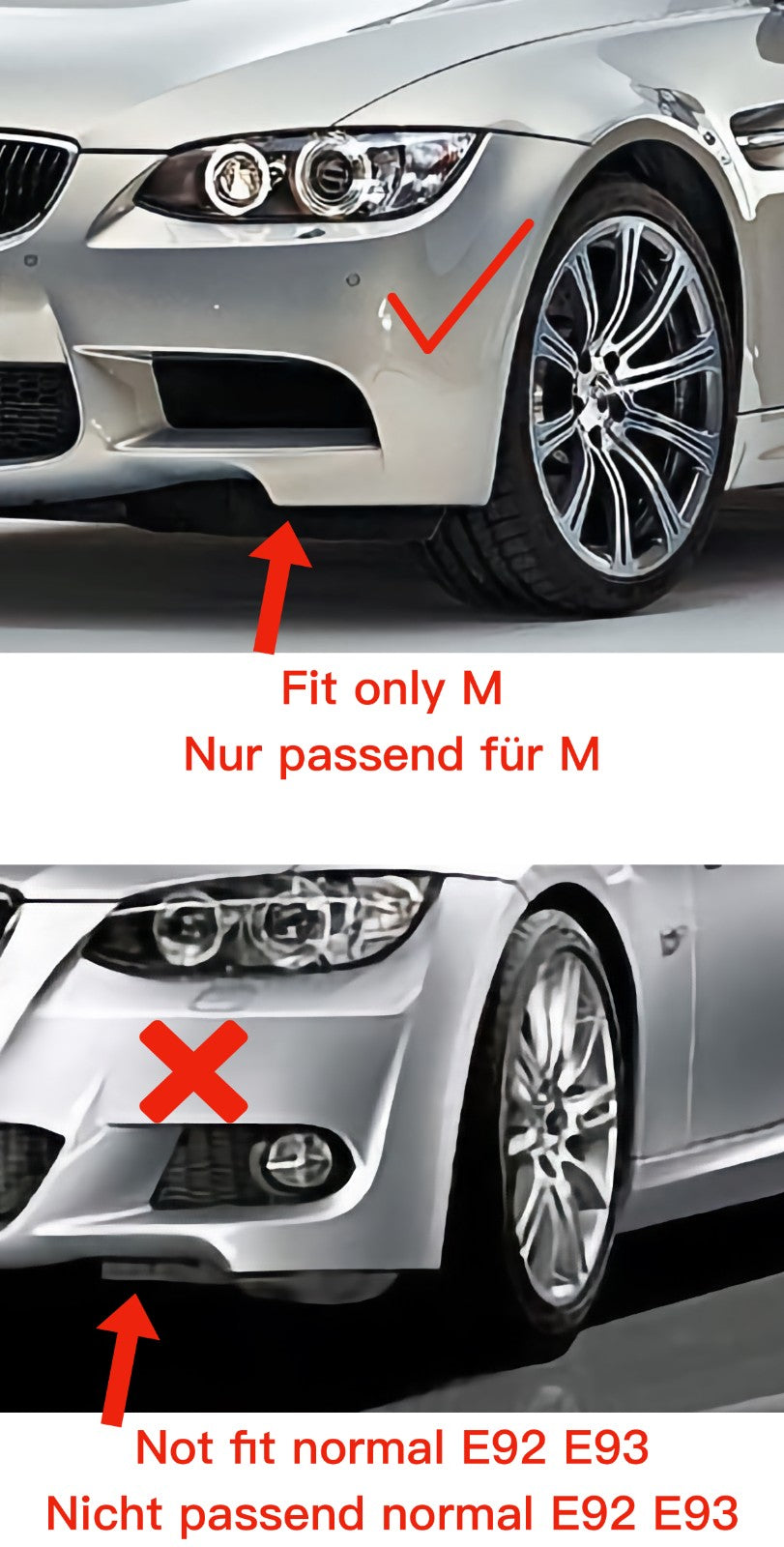 MAX CARBON Performance Front Flaps Spoiler Lip Splitter for BMW M3 E90 E92 E93 
