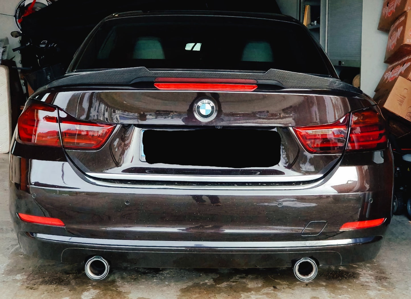 MC MAX CARBON Dry Carbon Prepreg Rear Spoiler Lip Spoiler suitable for BMW 4 Series F33 Cabriolet M4 F83 Cabriolet