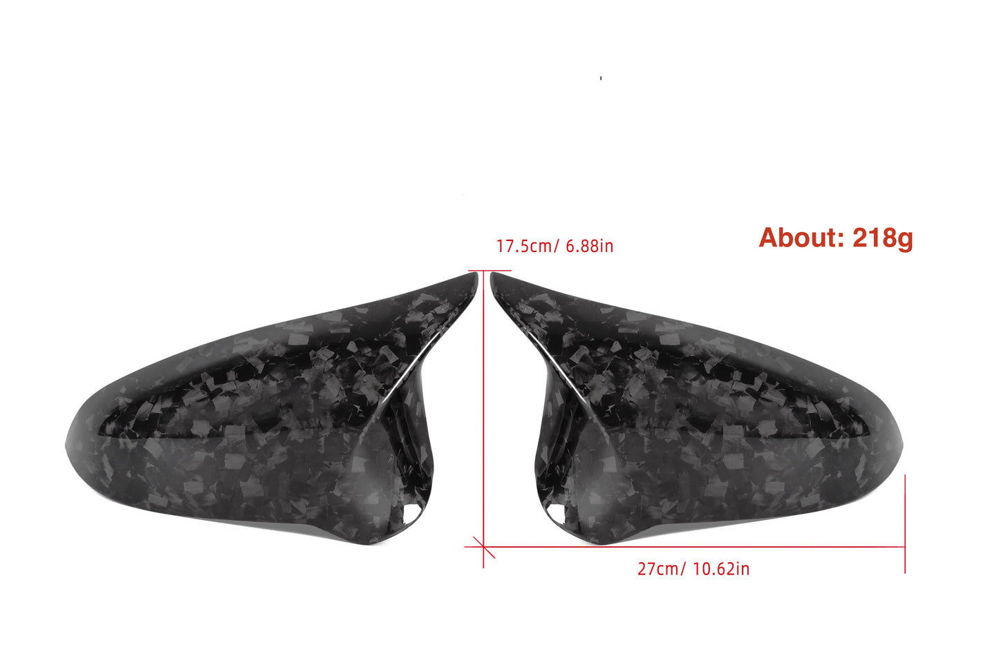 MAX CARBON Performance Dry Carbon Prepreg Mirror Caps for BMW M2C F87 M3 F80 M4 F82 F83