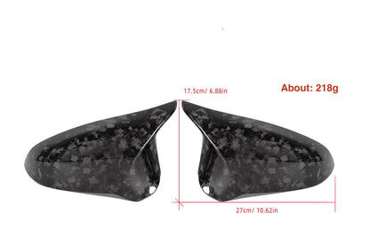 MAX CARBON Performance Dry Carbon Prepreg Mirror Caps for BMW M2C F87 M3 F80 M4 F82 F83
