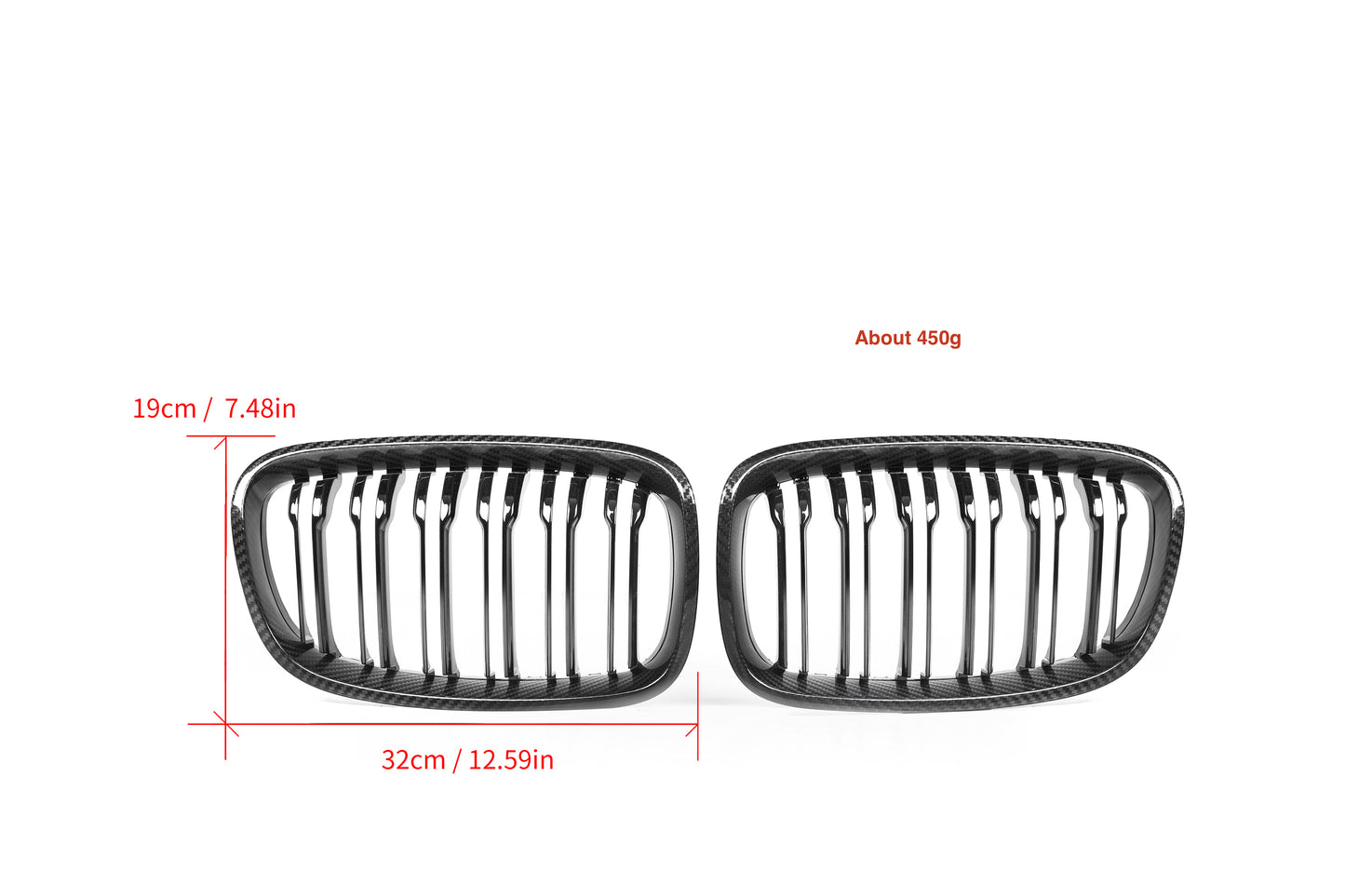 MC MAX CARBON genuine dry carbon grille kidneys for BMW F20 F21 M140i M135i