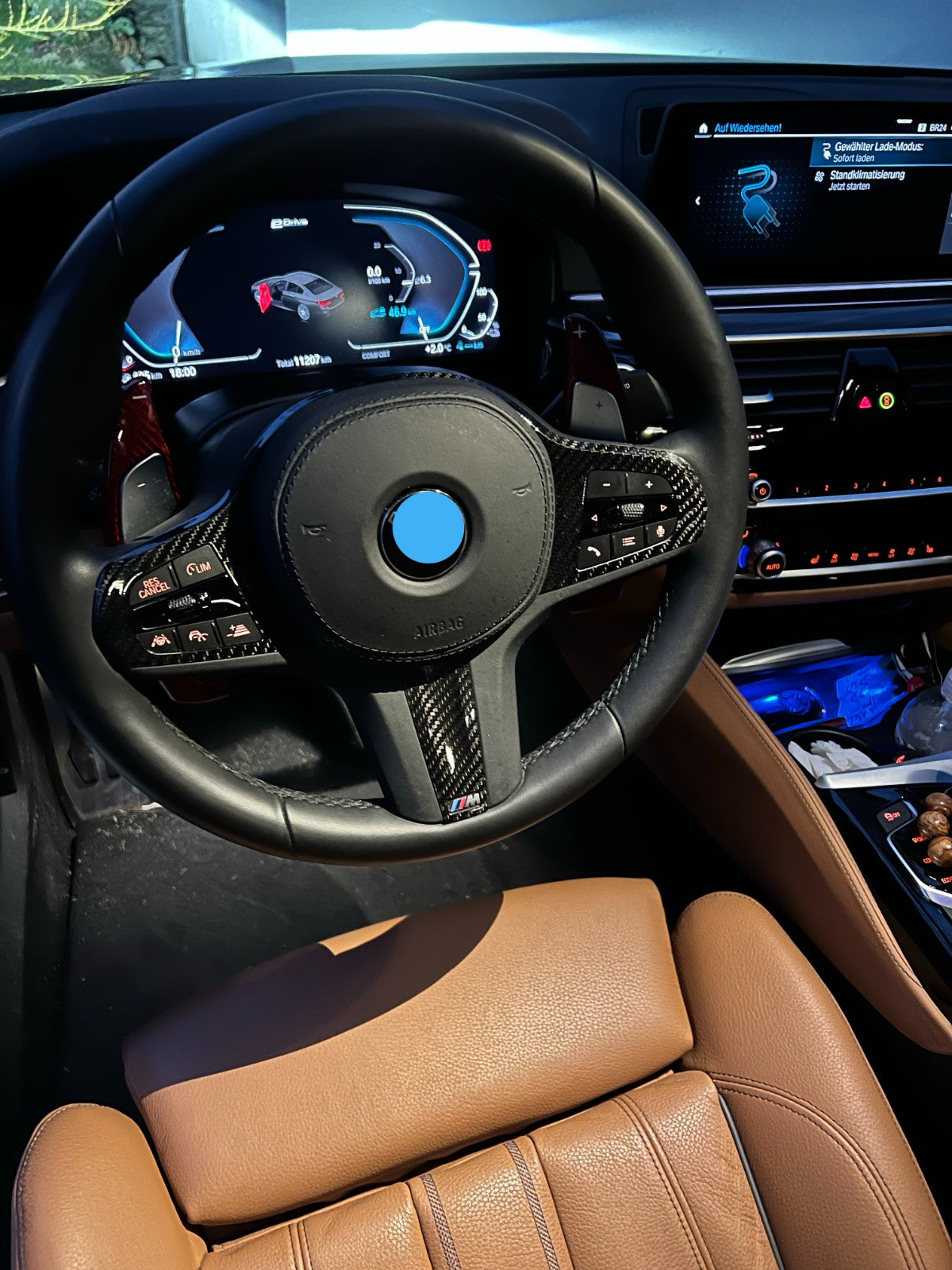 MAX CARBON Performance Steering Wheel Cover Cover for BMW F40 F44 F39 G20 G21 G22 G23 G30 G31 G32 7 Series G11 G12 8 Series G14 G15 G16 G01 G02 G05 G06 G07